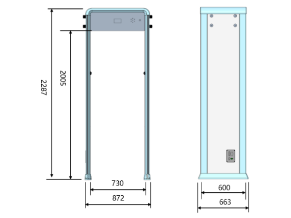 測溫人臉安檢門熱成像非接觸式測溫，助力疫情防控